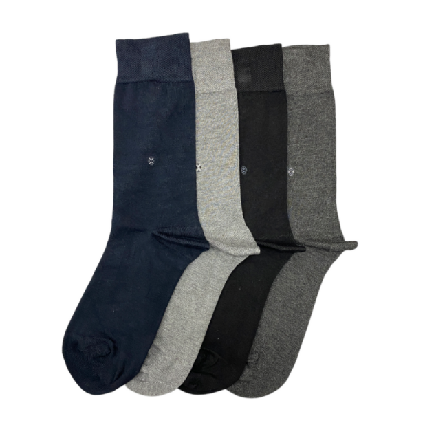 Bambu Uzun Karışık Desenli Çorap 12'li