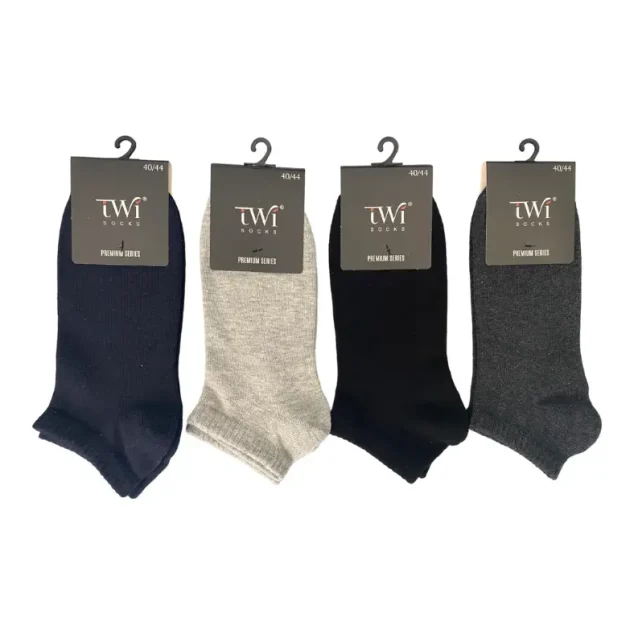 Düz Pamuklu Karışık Renk Erkek Patik Çorap